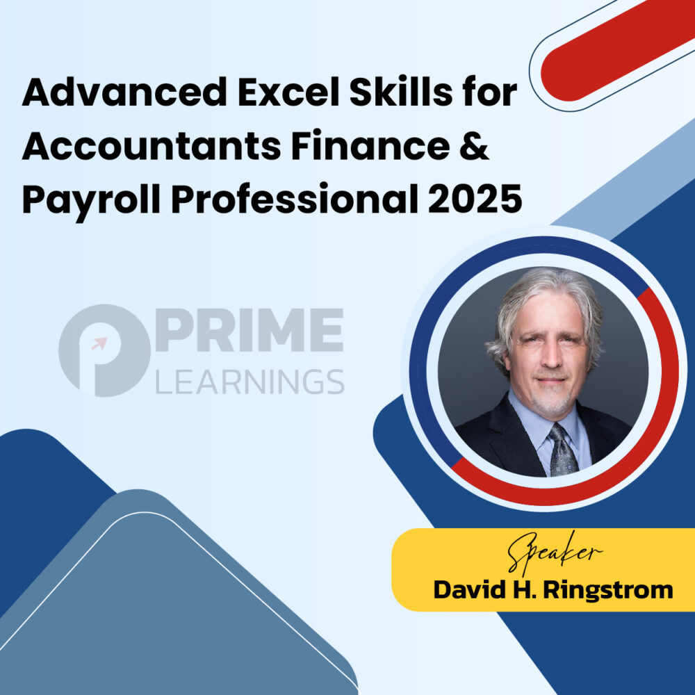 Advanced Excel Skills for Accountants Finance & Payroll Professional 2025