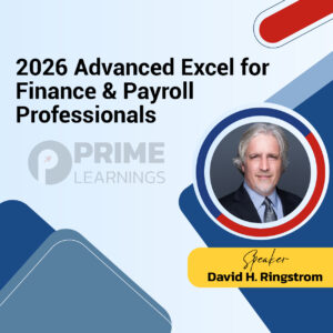 2026 Advanced Excel for Finance & Payroll Professionals